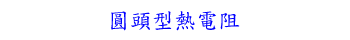 圓頭型熱電阻